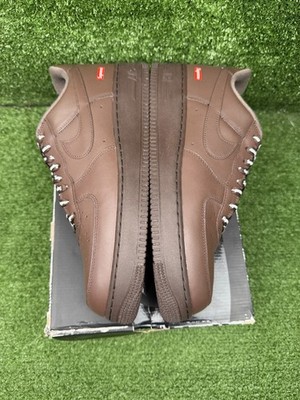 Size 12 - Nike Supreme x Air Force 1 Low Box Logo - Baroque Brown