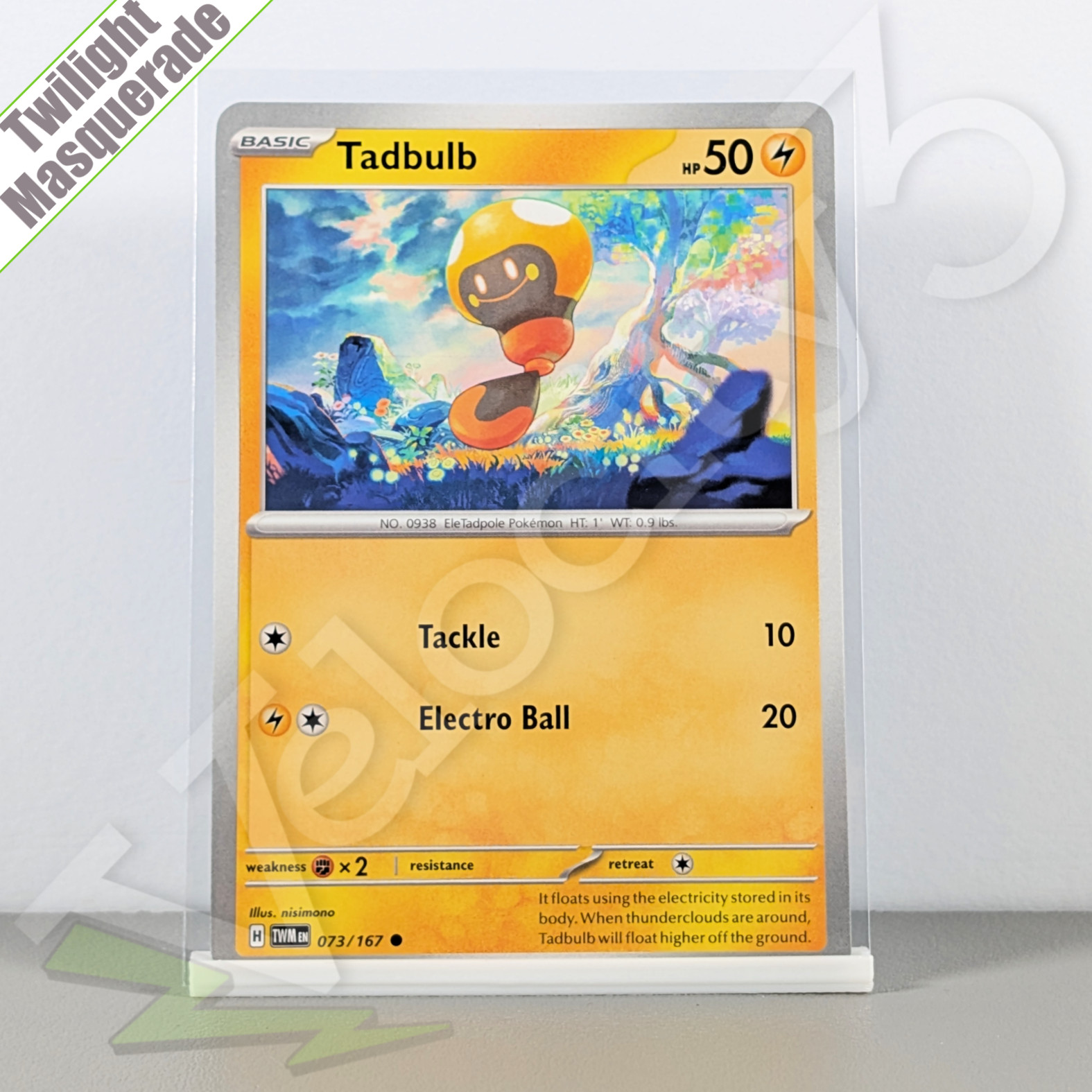Pokemon TCG Card - Tadbulb 73/167 Common | Twilight Masquerade (2024) TWM