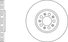 2x Vented Brake Discs and Pads fits VW BEETLE 1Y7 1.8 Front 99 to 10 288mm Set