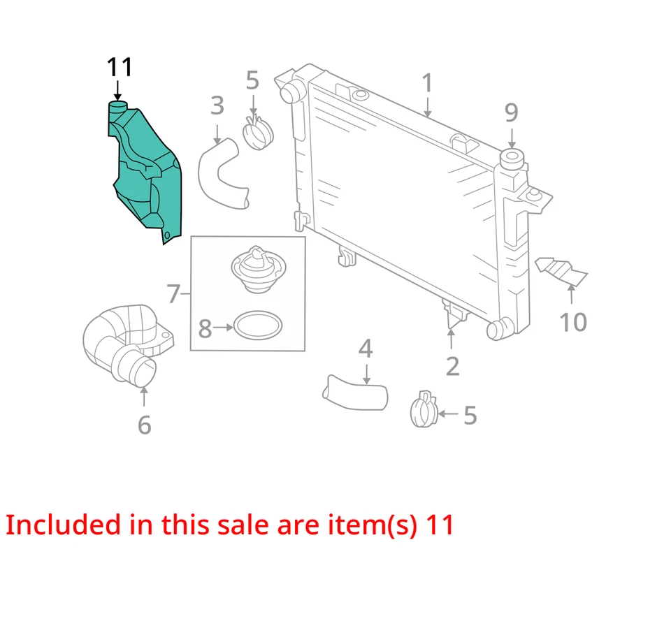 2007 Dodge Ram 2500 Coolant Overflow Bottle OEM 93K Miles - LKQ384457874 - Изображение 4 из 4