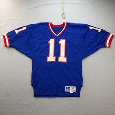 Russell Athletic Football Jersey Mens 44 Blue Vintage Mesh Number 11 USA Made