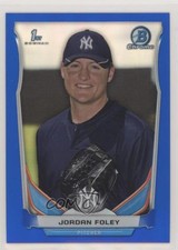 2014 Bowman Draft Chrome Blue Refractor 239/399 Jordan Foley #CDP128 c5r