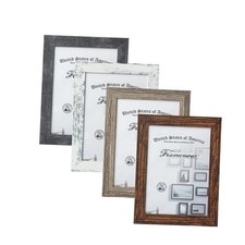 Picture Frames Set of 4, Shatter-Resistant Glass with 4 x6 Inch Mix-color 4 Pcs