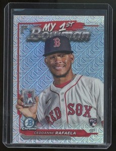 Ceddanne Rafaela 2024 Bowman Chrome Mojo Refractor My 1st Bowman Rookie Card