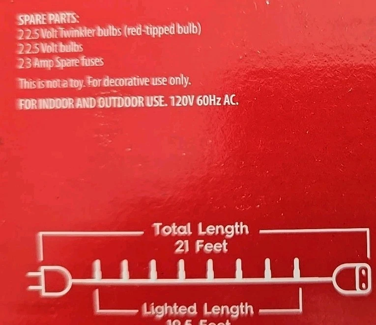 6 Lot PACK Holiday 10ct Clear Incandescent Mini Christmas Lights Green Wire 21' - Image 3 of 3