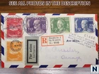NobleSpirit 1928 Sweden #B32-B36 FDC 1st Overnight Air Stockholm-London Roessler