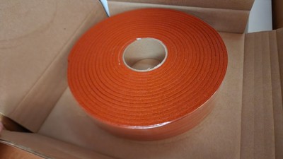 Red Silicone Sponge Rubber Gasket Strip Roll 1.5'' x 1/4'' x 30' Lot Available