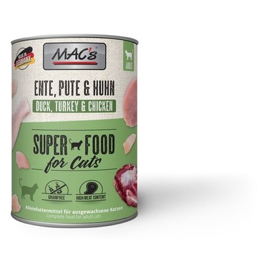 MACs Cat Ente, Pute, Huhn | 6x 800g Katzennassfutter