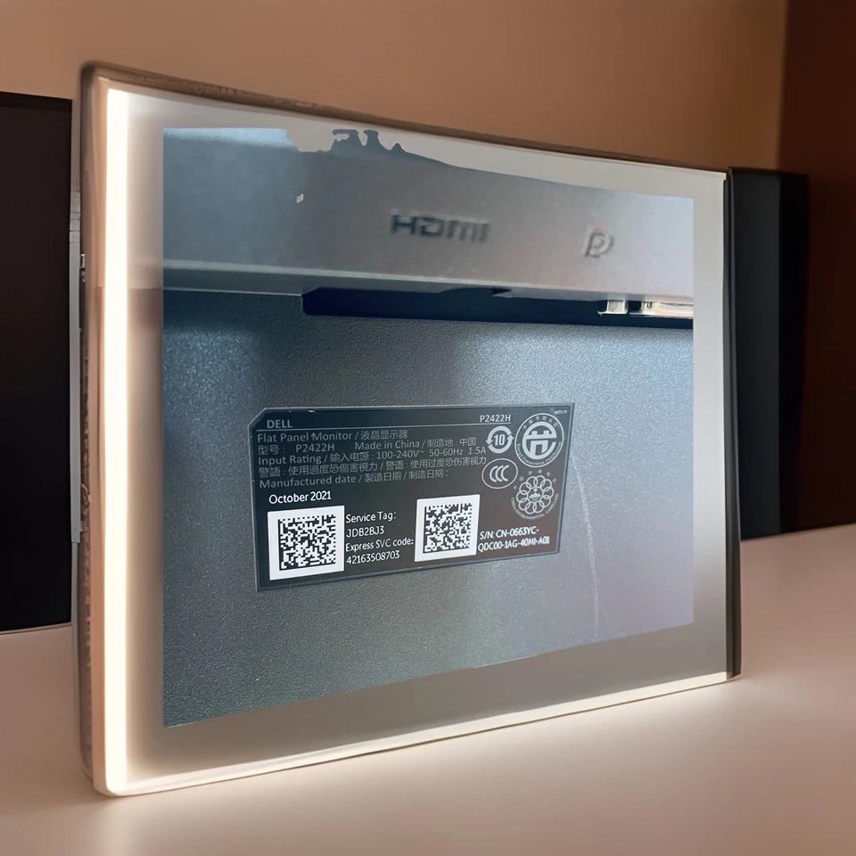 24" TFT MONITOR DELL PROFESSIONAL P2422H 1920x1080 16:9 5MS USB3.0 HDMI PIVOT - Bild 4 von 4