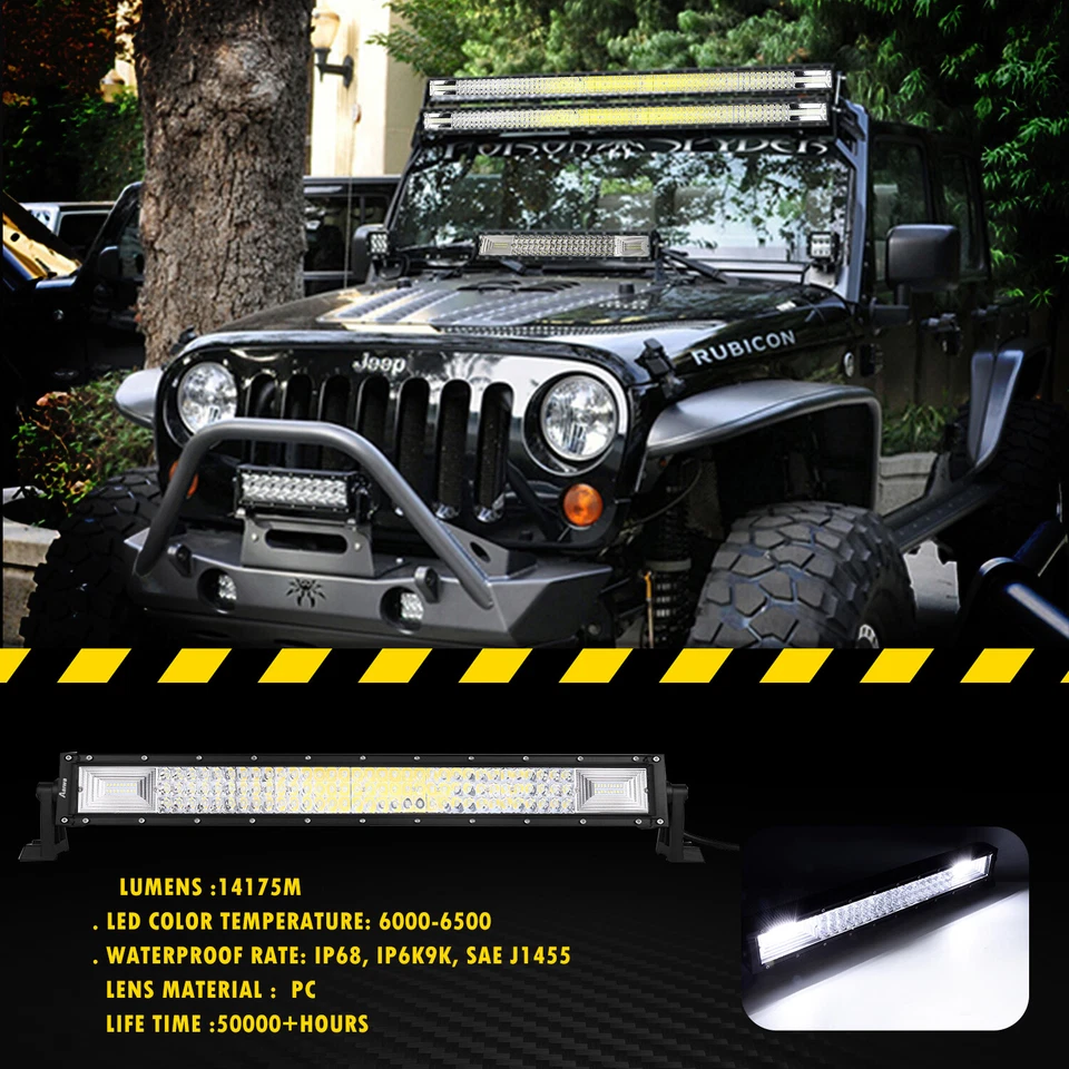 Barra de luz LED de 32 pulgadas + gancho de montaje de remolque delantero con cableado para Ram 2500 3500 2010-2020 Foto 3 de 4