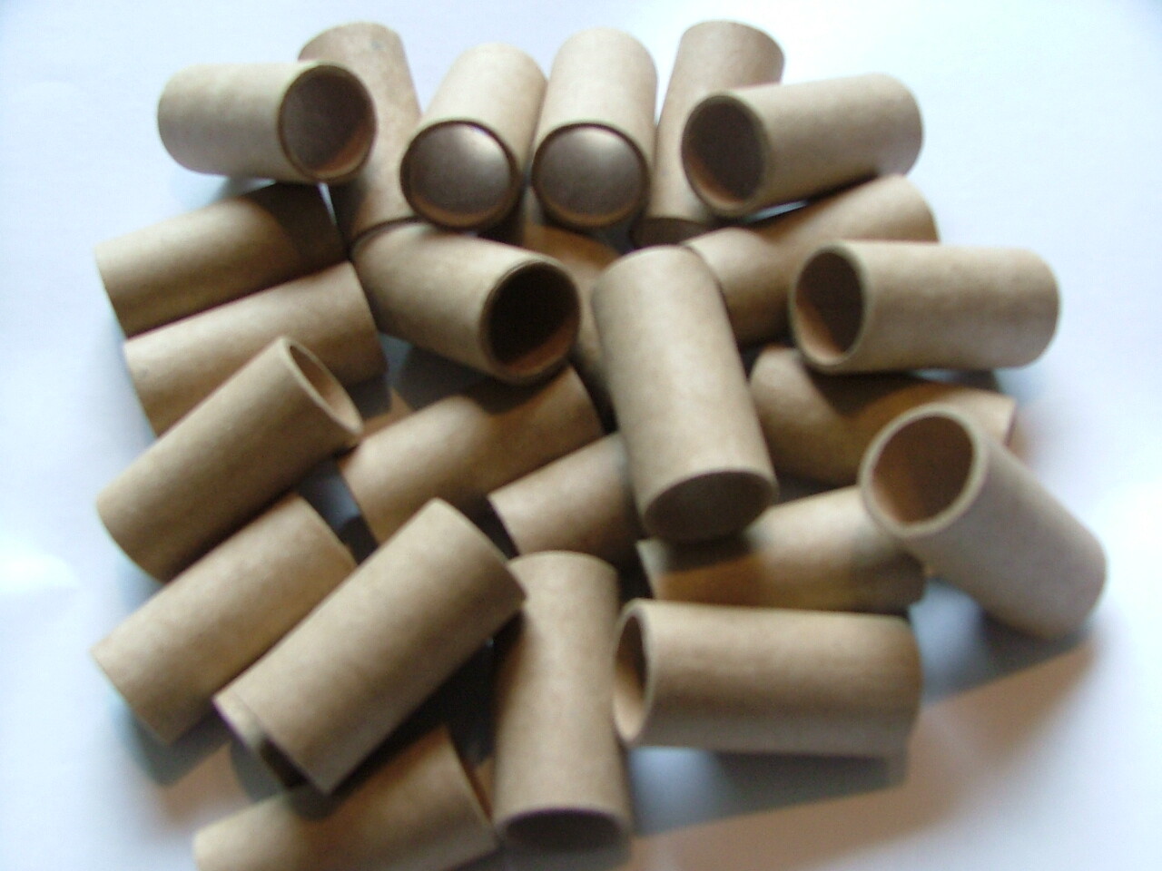 5/8" ID x 1.5" LONG CARDBOARD TUBES + END PLUGS CRAFT PAPER FIREWORKS
