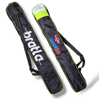 Bratla Cricket Bat Cover Bag Full Length Shoulder Strap Green/Black