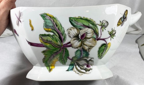 A Mottahedeh Design "The Exotic Plant" Tureen & underplate platter floral set #1 - Picture 6 of 14