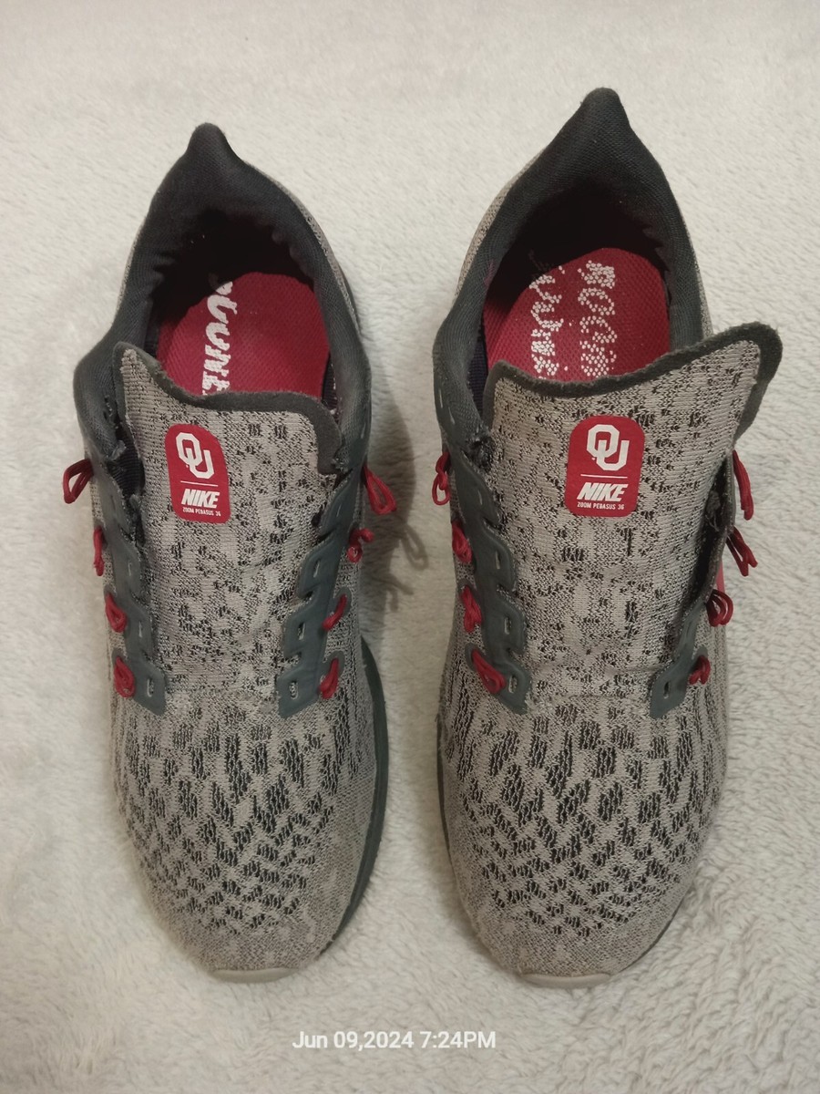 New Nike Air Zoom Pegasus 36 Oklahoma OU CI2075-001 Men\'s Size 13 Running Shoes New Nike Air Zoom Pegasus 36 Oklahoma OU CI2075-001 Men main image 3