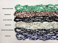 Natural Crystal Beads Drilled Stone Crystals Gemstone Chips in Strings