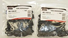 Molded Nylon Cable Clamps- 1/8" Black-Two Bags QUANTITY 100 per bag - 200 Total