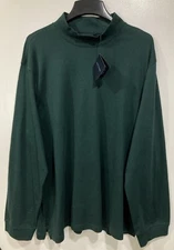 Scott Barber Mock Neck Long Sleeve Shirt Pine Green XXL NWT Style K75302