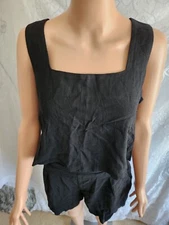 Anrabess Womens Two Pieces Linen Outfit. 