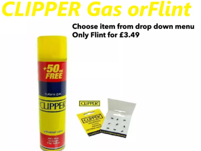 CLIPPER High Quality Universal Gas Lighter Butane Fuel Fluid Refill  300MLorFlint