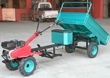 Ciągnik jednoosiowy 7,5KM + przyczepa + akcesoria + kosiarka