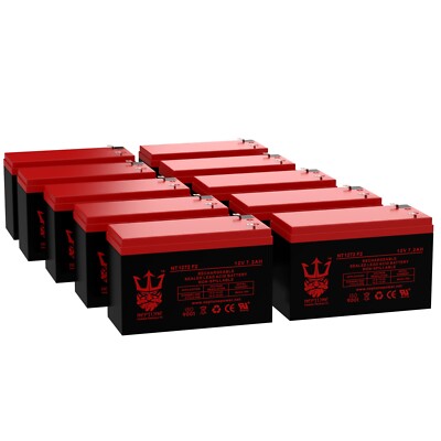 Neptune 12V 7.2AH SLA Battery Replacement APC ES500, ES550, LS500 -10 Pack