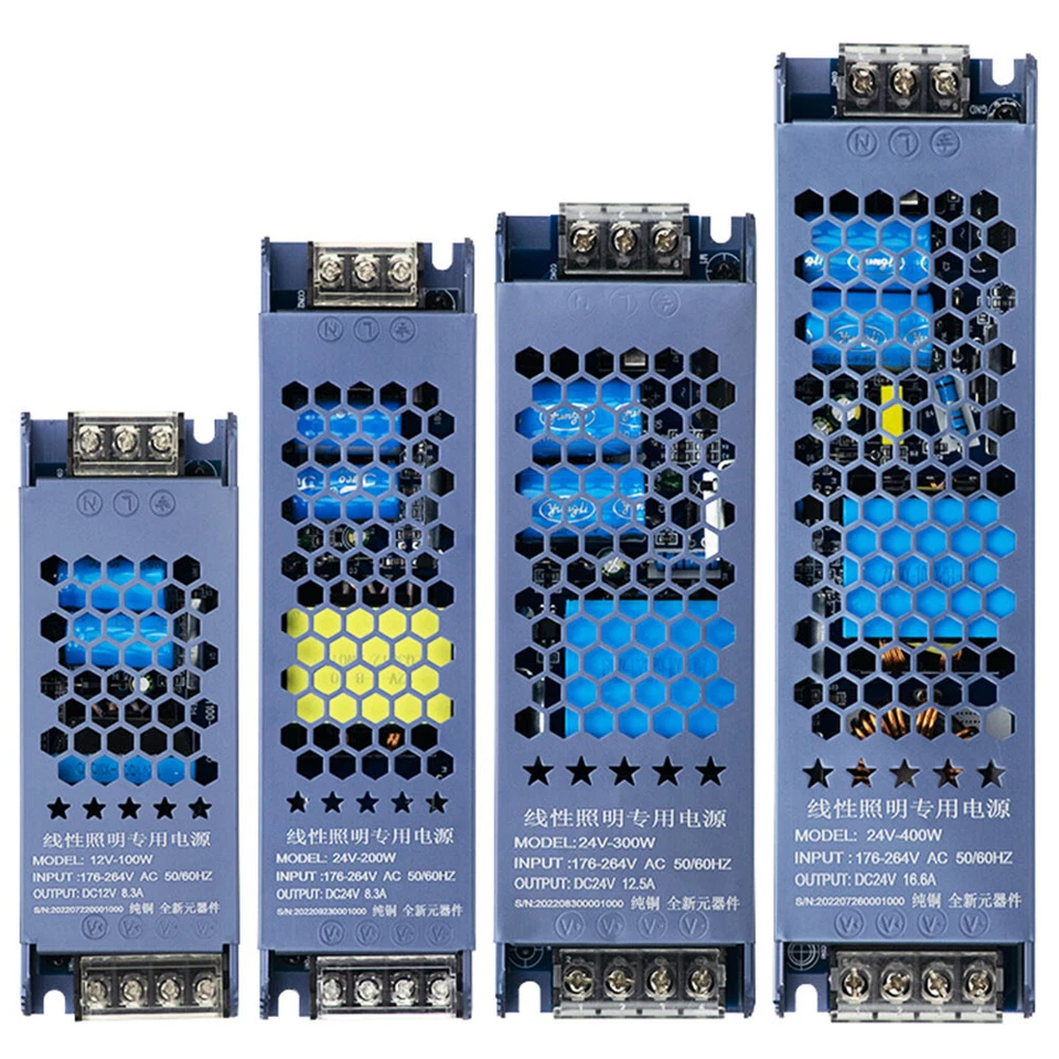 240V to 12/24V Regulated Switch Power Supply LED DC Driver Switching Transformer - Image 2 of 4