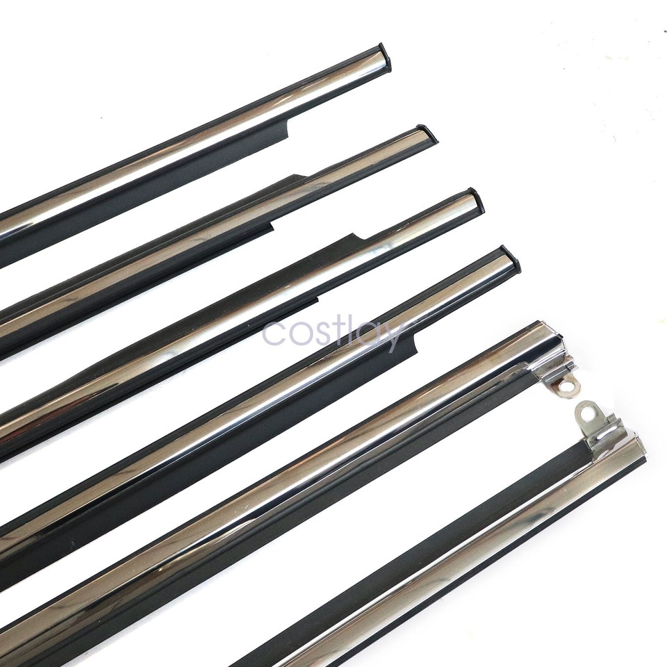 OEM Toyota 75711-60080 Set OEM Toyota Land Cruiser Prado &amp; Lexus GX470 Door Belt Moulding Set - Chrome, Full 4-Piece 2003-2009 Lexus Gx470 Parts List