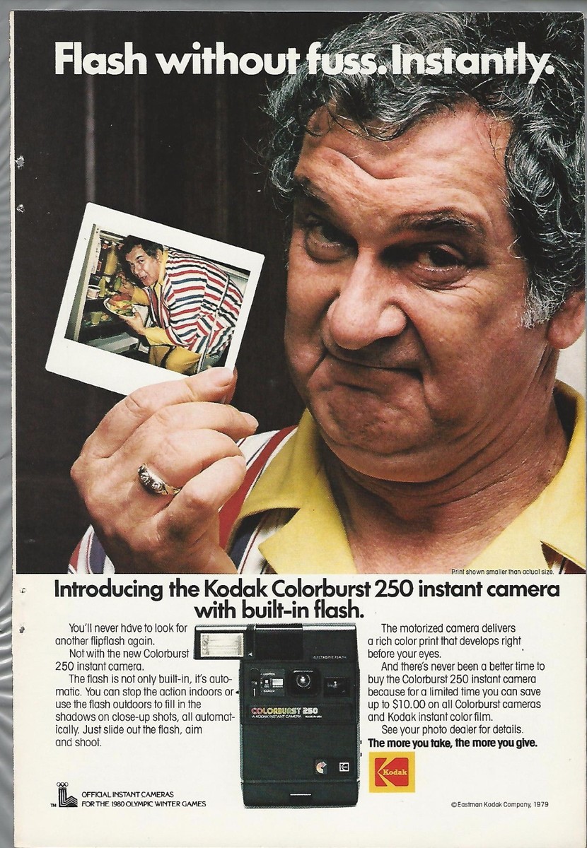 1976-79 KODAK INSTANT CAMERA advertisements x3, EK6, Handle Colorburst PR10  film