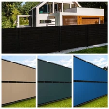 3' 4' 5' 6' 8' Tall Windscreen Privacy Fence Screen Shade Cover Mesh Tarp Garden