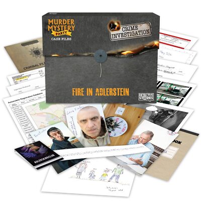 Murder Mystery Party Case Files Fire in Adlerstein for 1 or More Players Ages...