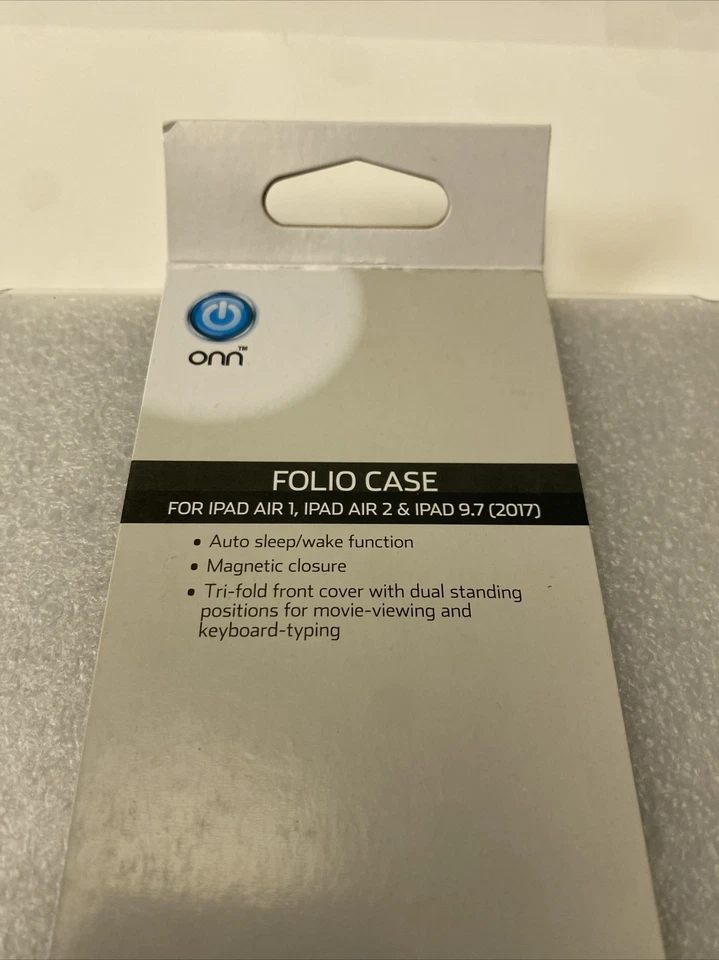 New ONN Folio Case for iPad Air 1, iPad Air 2 & iPad 9.7 - Teal Blue - Image 3 of 4