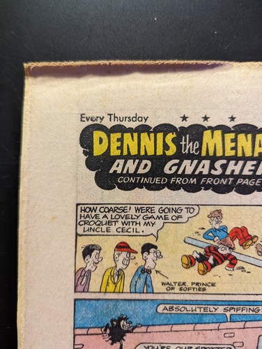 Beano Comic No 1884 August 26th 1978, Dennis the Menace, FREE UK POSTAGE - Foto 5 di 5