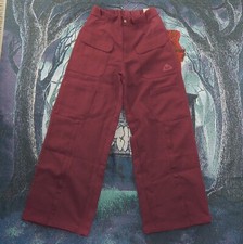 Jordan 23 Engineered Utility Trousers Size Small Maroon Cargo Pants dv1261-645