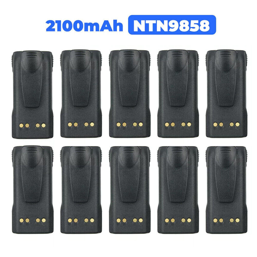 10X 2100mAh New Battery + Clip for Motorola XTS1500 XTS2500 PR1500 MT1500 Radios