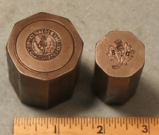 2 Antique SCOTTISH CLANS & DAUGHTERS OF SCOTLAND Pin STEEL  STAMPING DIE JN1759