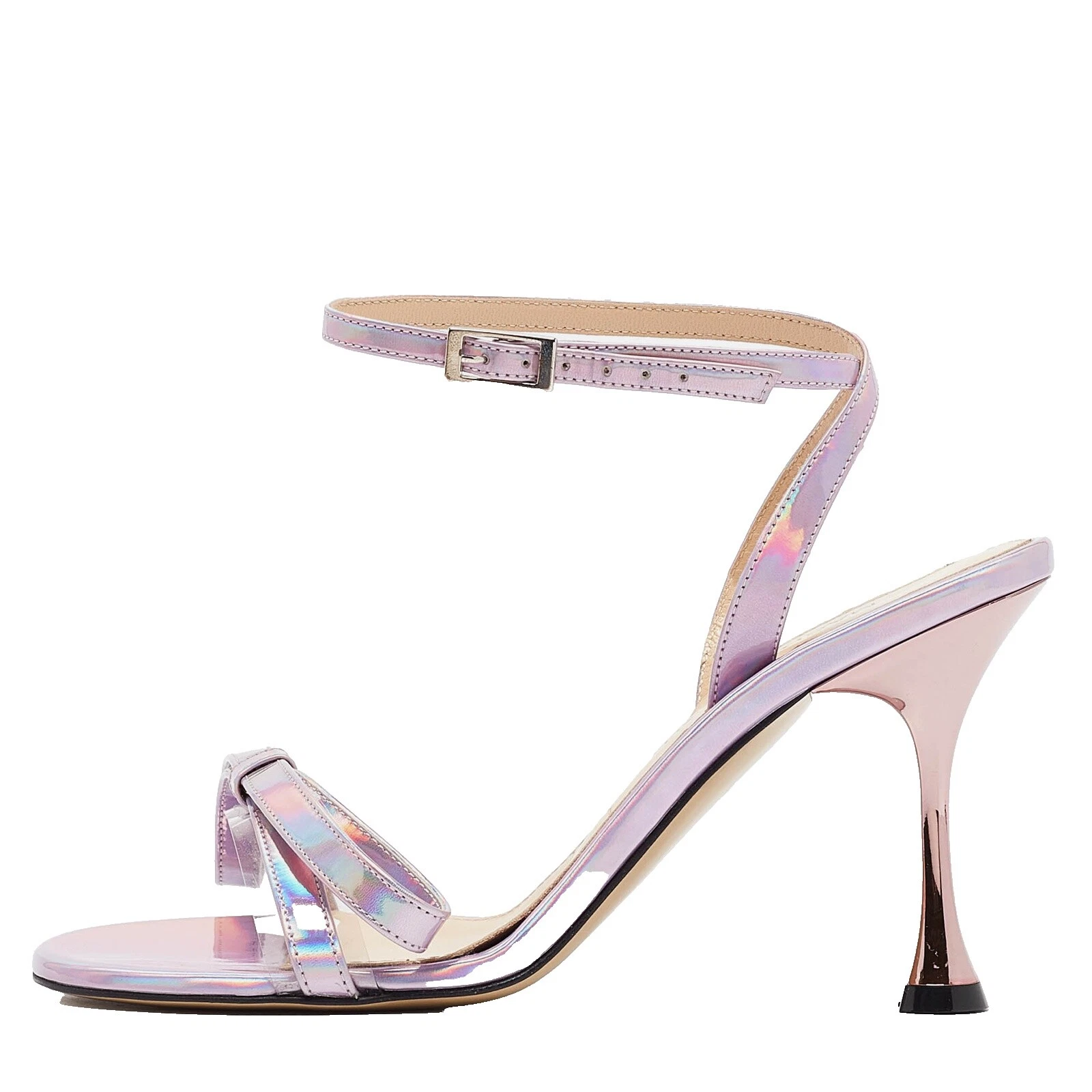 Sandalias de cuero superior del arco para Mujeres