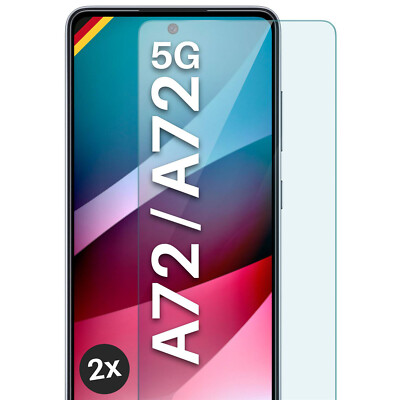 2x Echt Glas für Samsung Galaxy A72 / A72 5G Panzerfolie Premium Displayschutz