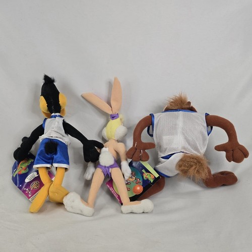 Vintage 1996 Space Jam Daffy Duck, Taz & Lola Bunny Plush Looney Tunes READ - Picture 2 of 7