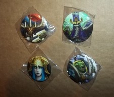 Warhammer Fantasy AOS Archaon Nagash Alarielle Gordrak 4 Promo Pin Button Set