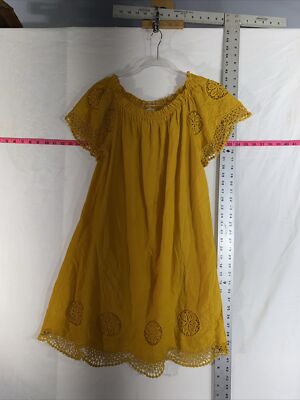 gold crochet beach dress Palermo Mini Dress