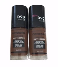 Covergirl Trublend Matte Made Liquid Foundation D90 Espresso 1 Fl oz 2 Pack