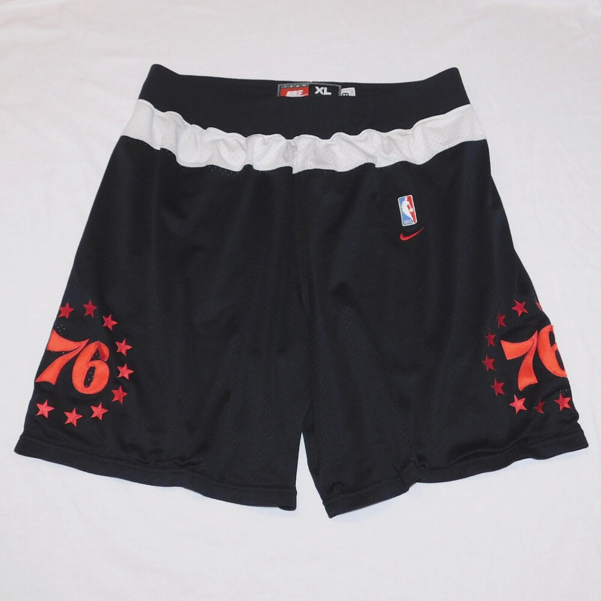 Vintage PHILADELPHIA 76ers Sixers Retro 1966 NIKE NBA Basketball Shorts  Men's XL