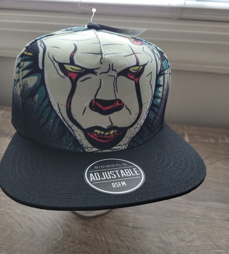 New! Pennywise IT Movie Hat Bioworld Snap Back Stephen. Adjustable OSFM - Picture 4 of 10
