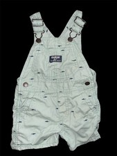 Oshkosh B  gosh 12 Months Green Shark Short Overalls