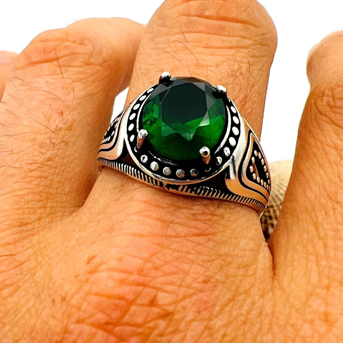 Silver rings with 2024 semi precious stones