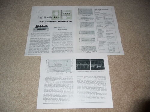 Bogen RT-1000 Tube Receiver Review, 3 pg, 1964, Full Test, Specs, Info - Zdjęcie 1 z 1