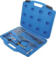 "Gewindeschneider Set 56Tlg Zoll 1/4\"-1/2\" Gewindebohrer Schneideisen NC NF Npt"