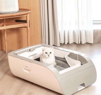 Self-Cleaning Cat Litter Box - Automatic Scooping (Optional Wifi App, mat, tent)