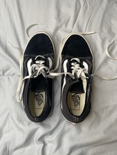 Vans Old Skool Black White Size 7 Men 8.5 Women Classic Skate Shoes