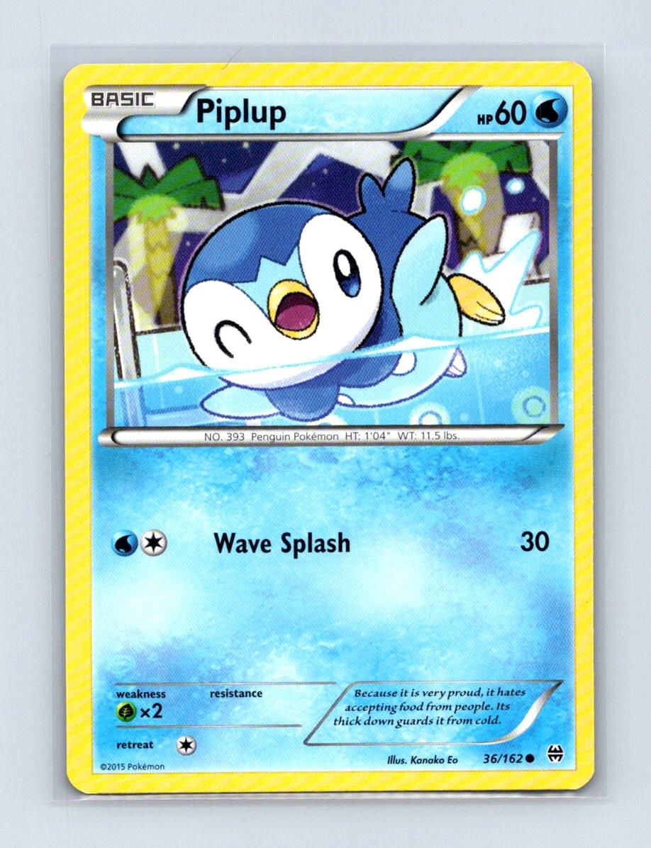 Piplup 36/162 Common BREAKthrough Pokemon Near Mint